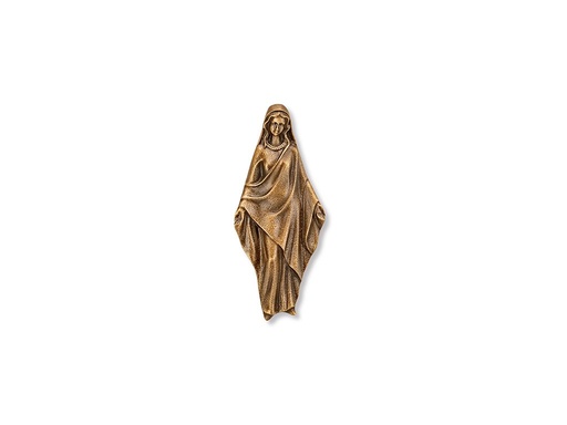 [ST-SK-20976] Reliéf Madona na náhrobok, hliník, 12,5×5,5 cm