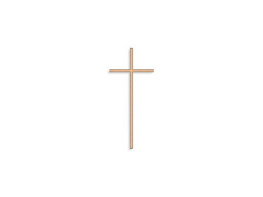 [ST-SK-26021] Náhrobný kríž s kryštálom, bronz, 10–45 cm