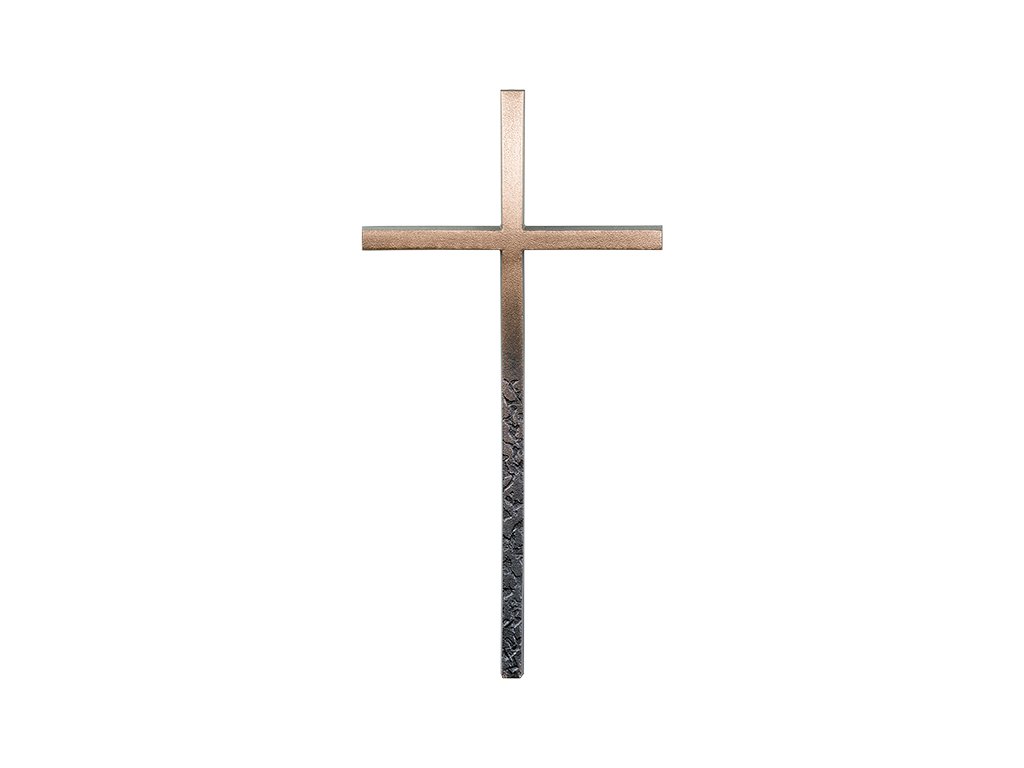 Náhrobný kríž Linea z bronzu, 10–45 cm