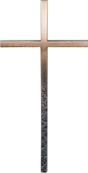 Náhrobný kríž Linea z bronzu, 10–45 cm