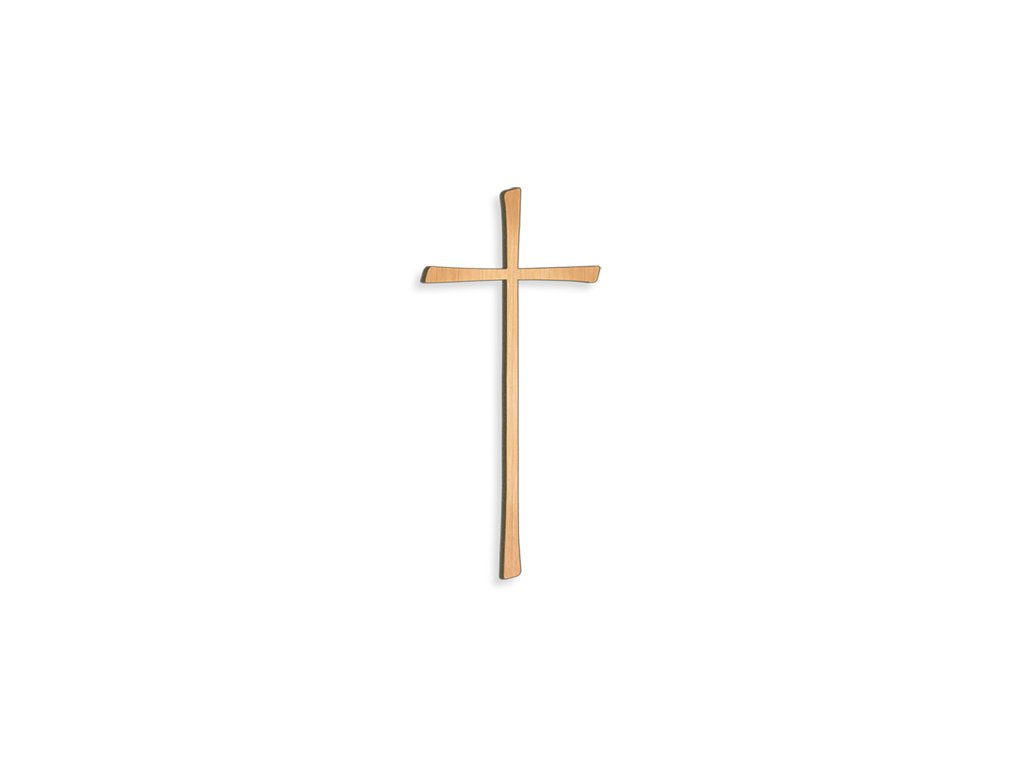 [ST-SK-26034] Náhrobný kríž s kryštálom, bronz, 8–80 cm