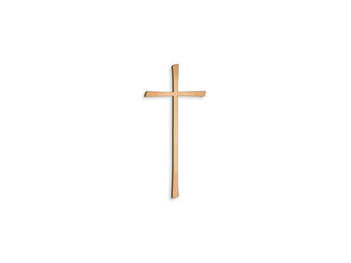 [ST-SK-26034] Náhrobný kríž s kryštálom, bronz, 8–80 cm