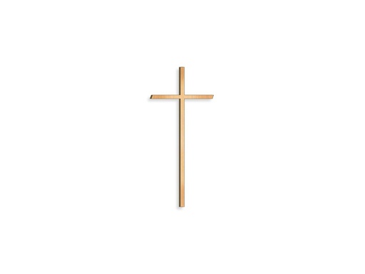 [ST-SK-26035] Náhrobný kríž s kryštálom, bronz, 8–80 cm