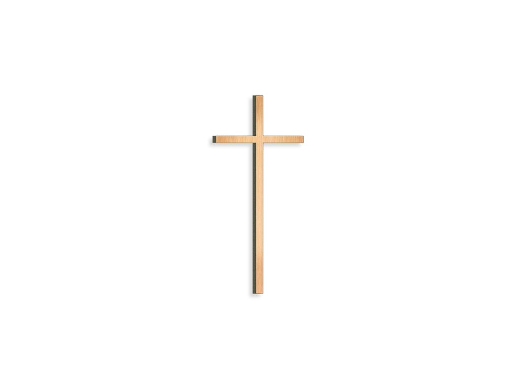 Náhrobný kríž s kryštálom, bronz, 8–80 cm