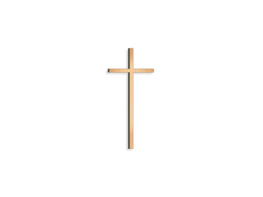 [ST-SK-26046] Náhrobný kríž s kryštálom, bronz, 8–80 cm