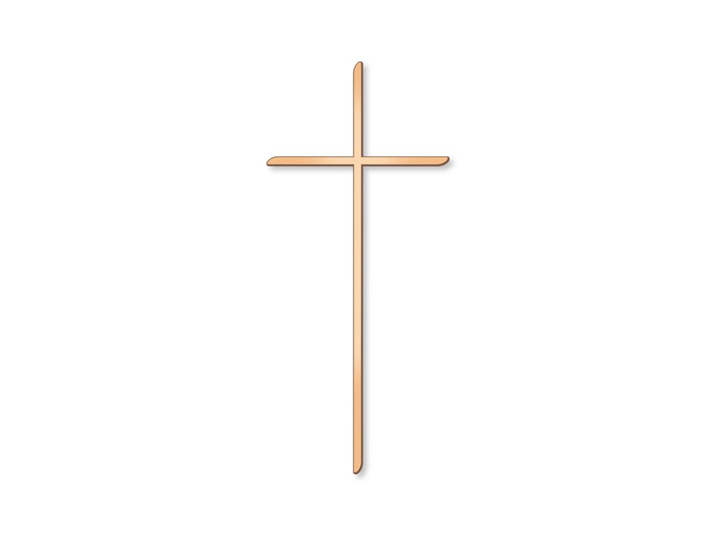 Náhrobný kríž Norden, bronz, 10–45 cm