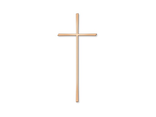 [ST-SK-26067] Náhrobný kríž s menom Siehler, bronz, 10–45 cm