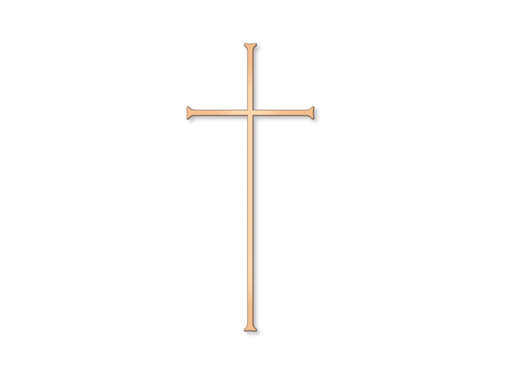 Náhrobný kríž Lorenz, bronz, 10–45 cm