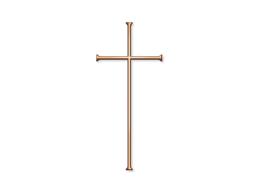 Náhrobný kríž Leipold, bronz, 10–45 cm