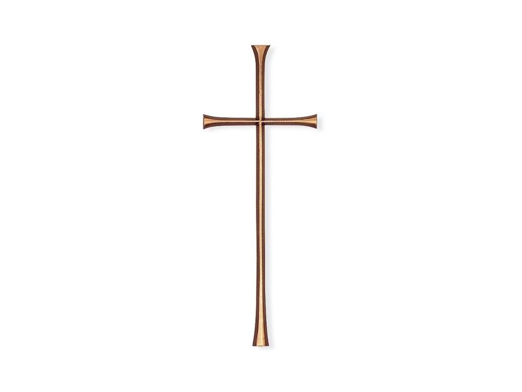 Náhrobný kríž Antiqua Parabel z bronzu, 8–50 cm