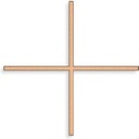 Rovnoramenný kříž na náhrobek, bronz, 12–25 cm