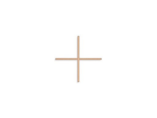 [ST-SK-28021] Rovnoramenný kríž na náhrobok, bronz, 12–25 cm