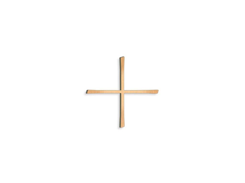 Náhrobný kríž rovnoramenný, bronz, 8–30 cm