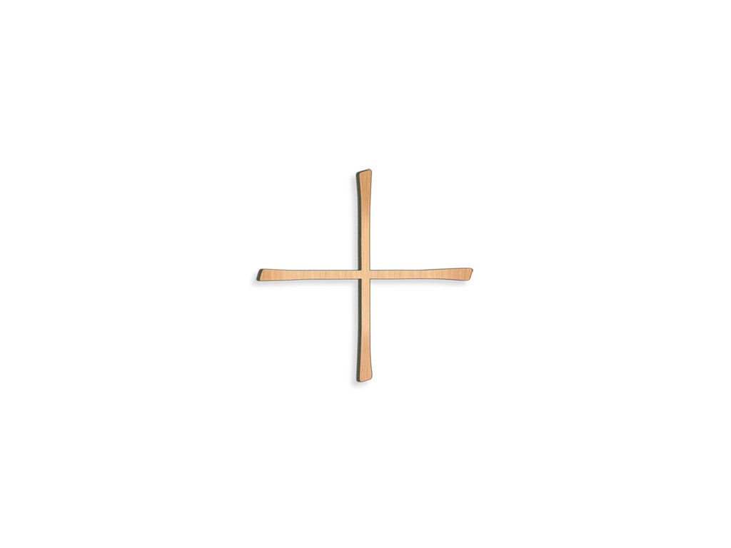 Rovnoramenný kríž na náhrobok, bronz, 8–30 cm