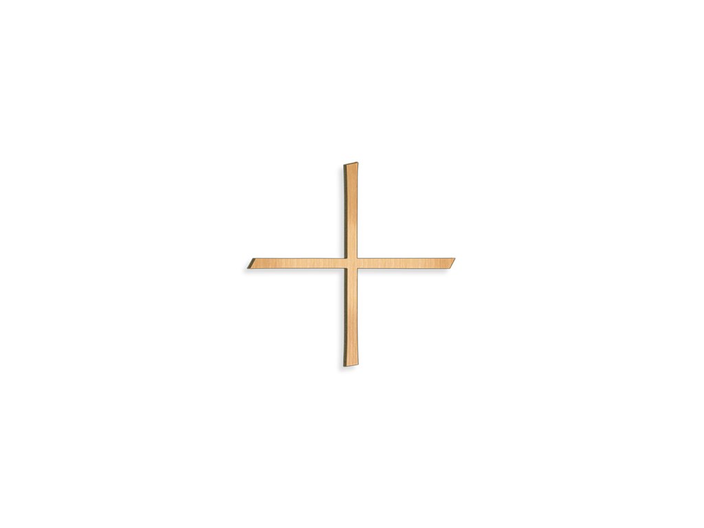 Náhrobný kríž rovnoramenný, bronz, 8–30 cm
