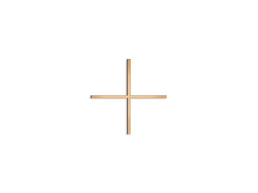 Rovnoramenný kríž na náhrobok, 8–30 cm, bronz alebo nerez