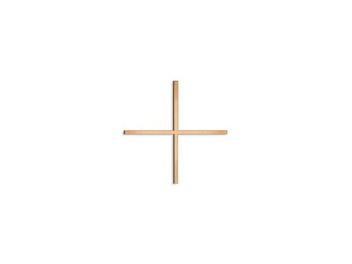 [ST-SK-28047] Rovnoramenný kríž na náhrobok, 8–30 cm, bronz alebo nerez