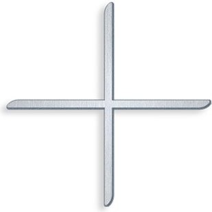 Náhrobní kříž z nerezové oceli s jménem, 12×12 cm