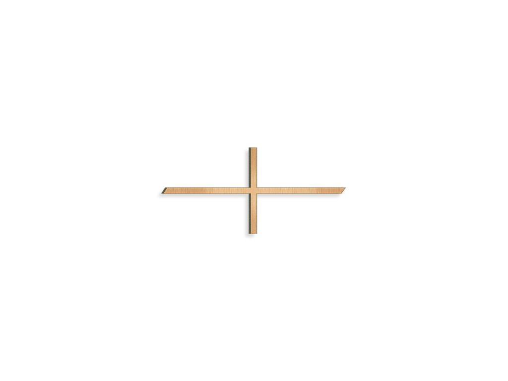 Náhrobný kríž Breitkreuz z bronzu, 10×20 cm