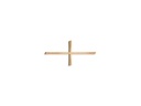 Náhrobní kříž Breitkreuz z bronzu, 15×35 cm