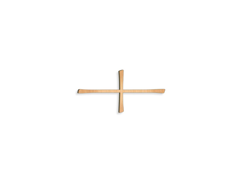 Náhrobní kříž Breitkreuz z bronzu, 15×35 cm