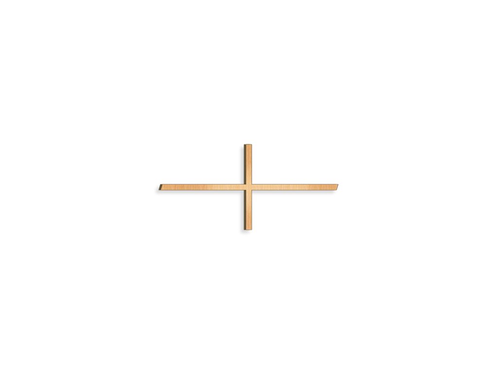 Náhrobný kríž Breitkreuz z bronzu, 10×20 cm