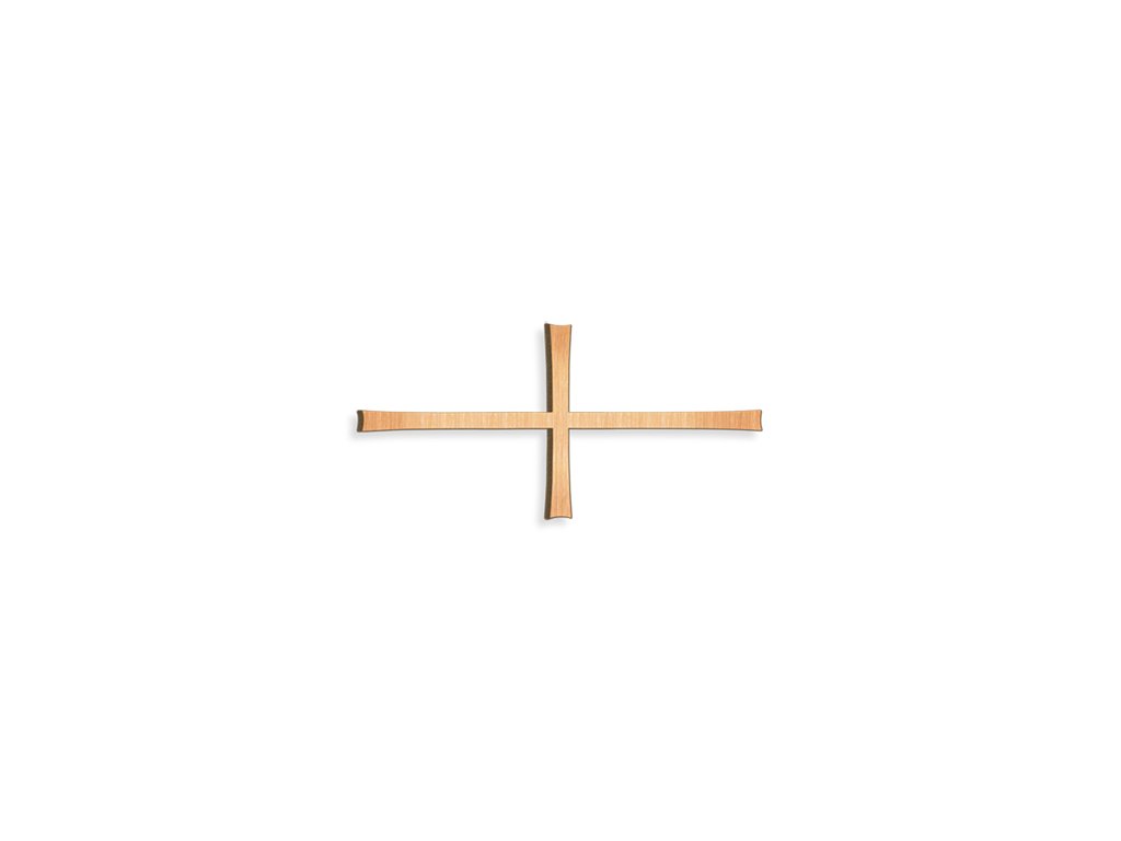 Náhrobný kríž Breitkreuz z bronzu, 15×35 cm
