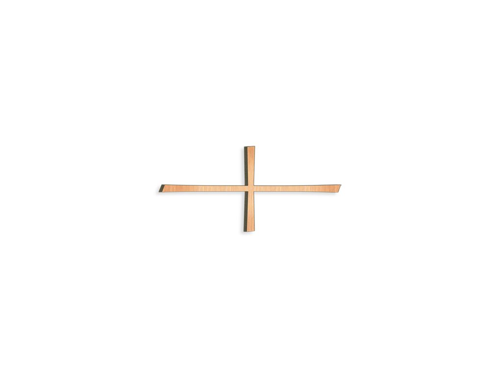 Náhrobný kríž Breitkreuz, bronz/nerez, 4,4–15 cm