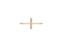 Náhrobný kríž Breitkreuz, bronz/nerez, 4,4–15 cm
