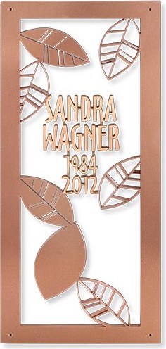 [ST-SK-31097] Bronze-Buchstaben-Gitter für Grabmal, 40×16 cm