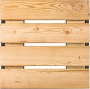 Holz-Sitzplatte für Grabmal, 40×40 cm