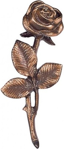 [ST-SK-32690] Bronze-Rose für Grabmal, 15×7 cm