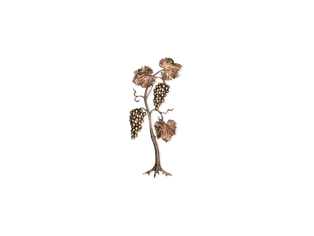 Bronze-Weinstamm für Grabmal, 60×28 cm