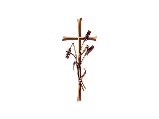 [ST-SK-33630] Náhrobný kríž Kontur s klasickými klasmi, 40×15 cm alebo 50×20 cm