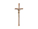 Náhrobný kríž Kontura s Kristom, bronz, 35–50 cm