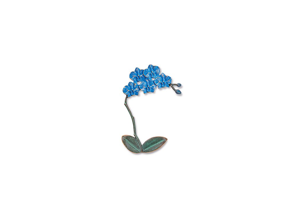 Bronzová orchidea na náhrobok, 12×9 cm alebo 18,5×14,5 cm