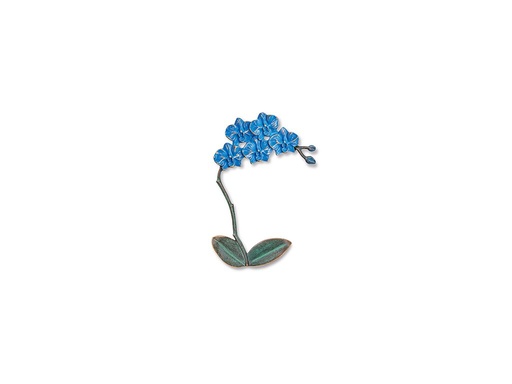 [ST-SK-34473] Bronzová orchidea na náhrobok, 12×9 cm alebo 18,5×14,5 cm