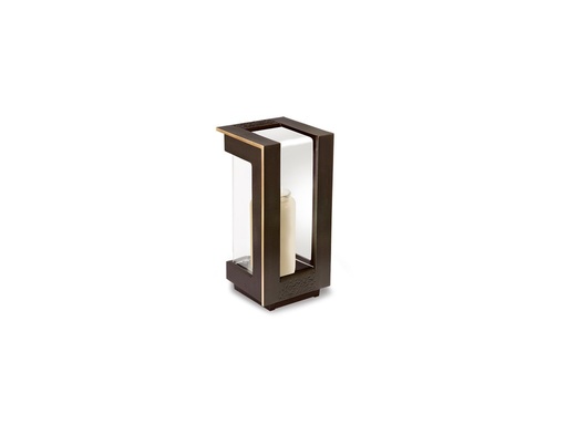 [ST-SK-40246] Bronzový lampáš na náhrobok, 25×12×12 cm