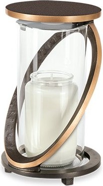 Náhrobní lucerna z bronzu, výška 18 cm