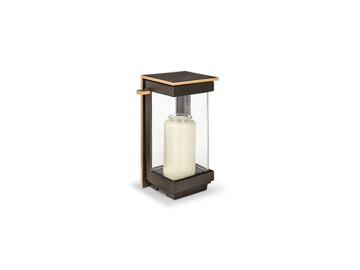 [ST-SK-40372] Bronzový lampáš na náhrobok, 25×14×12 cm