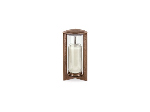 [ST-SK-40376] Bronzový lampáš na náhrobok, 25×11×11 cm