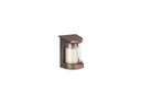 Nástenná lampáš na náhrobok, bronz, 14,5×9,5×9,5 cm