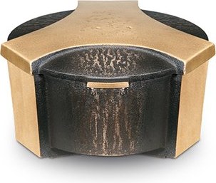 Bronze- und Aluminium-Grablampe, 8×13×15 cm
