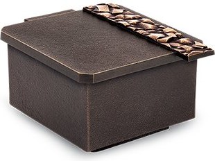 [ST-SK-50141] Bronzová svěcená voda na náhrobek, 6×10×11 cm