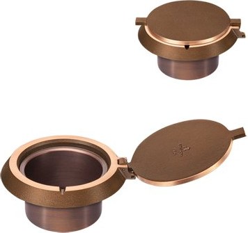 Bronzová misička na svätú vodu, priemer 13 cm