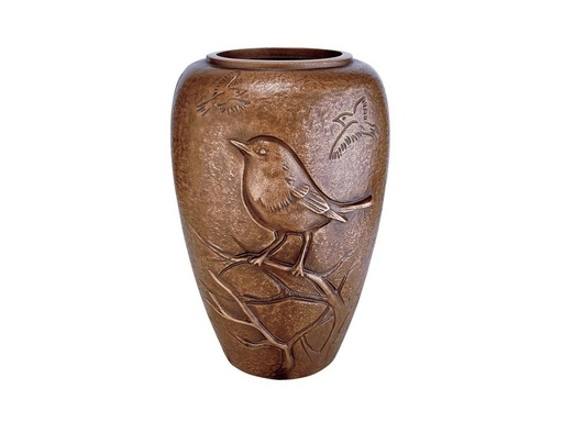 [ST-SK-53094] Bronzová váza na náhrobok, výška 18 cm