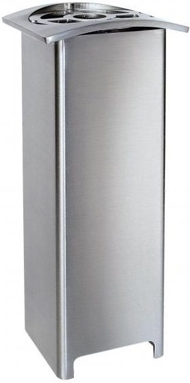 Edelstahl-Grabvase für Grabmal, 19×10×10 cm oder 25×10×10 cm