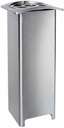 Edelstahl-Grabvase für Grabmal, 19×10×10 cm oder 25×10×10 cm