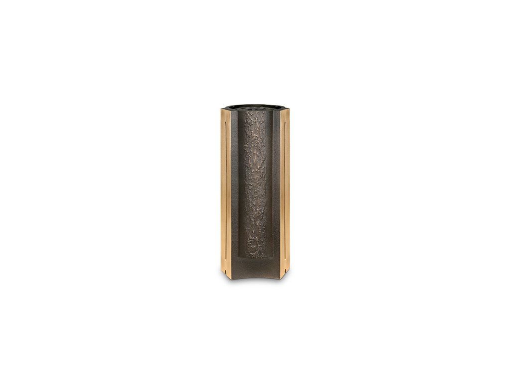 Bronze-Grabvase für Grabmal, Höhe 28 cm
