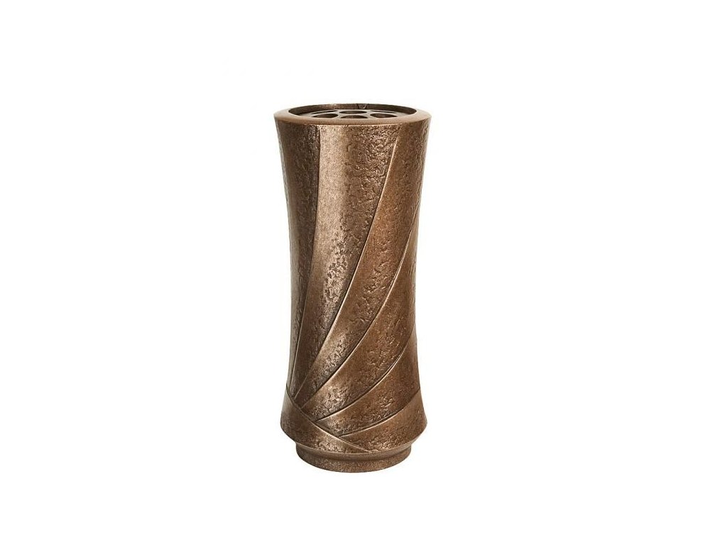 Bronzová váza na náhrobok, výška 25 cm